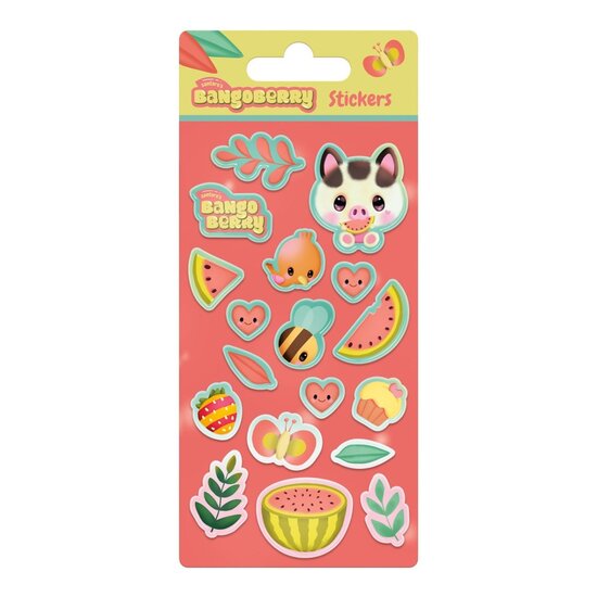Bangoberry - puffy (met lucht) stickers - piggy pig