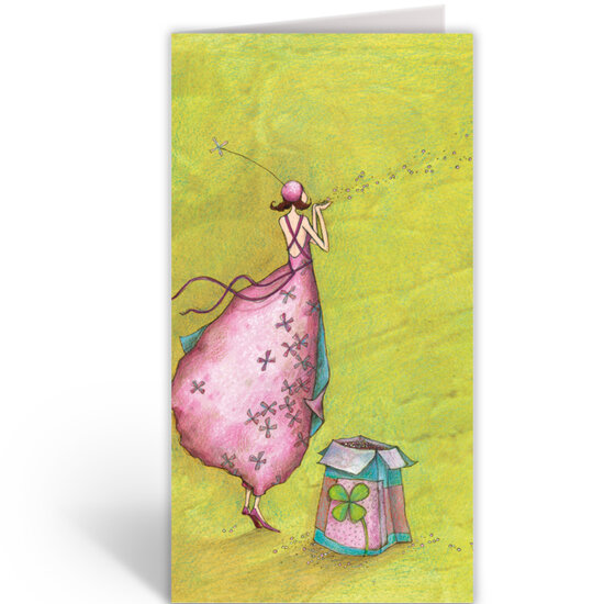 luxe wenskaart ga&euml;lle boissonnard - zaadjes planten