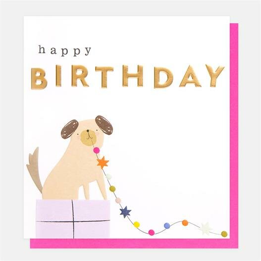 verjaardagskaart caroline gardner -  happy birthday - hond