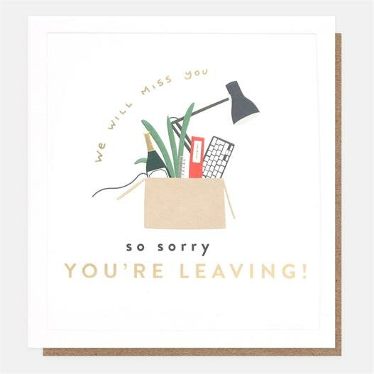 wenskaart afscheid caroline gardner -  we will miss you so sorry you&#039;re leaving!