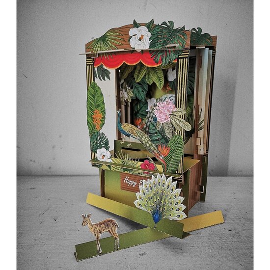 3d pop-up greeting card - paper theatre - pauwen