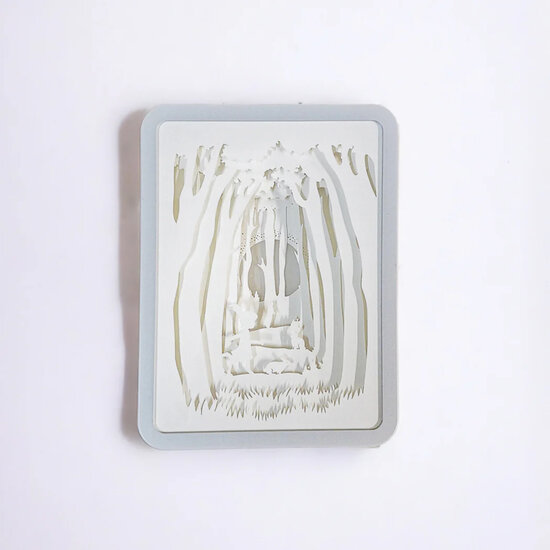 alljoy design - lightbox - in bos met konijnen