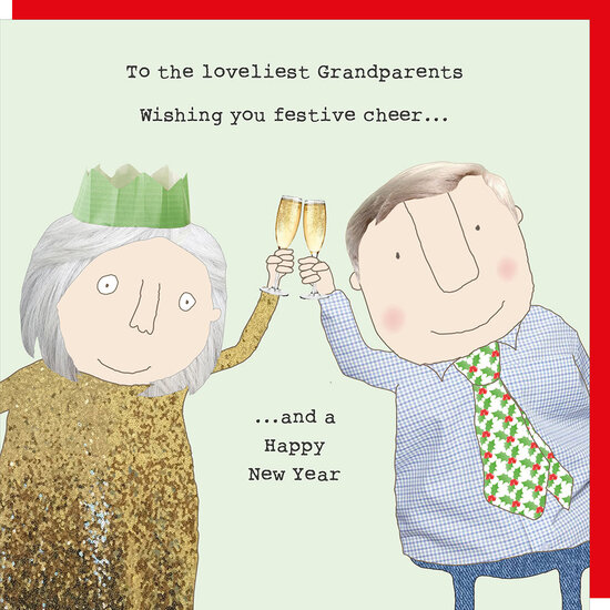 kerstkaart rosie made a thing - to the loveliest grandparents