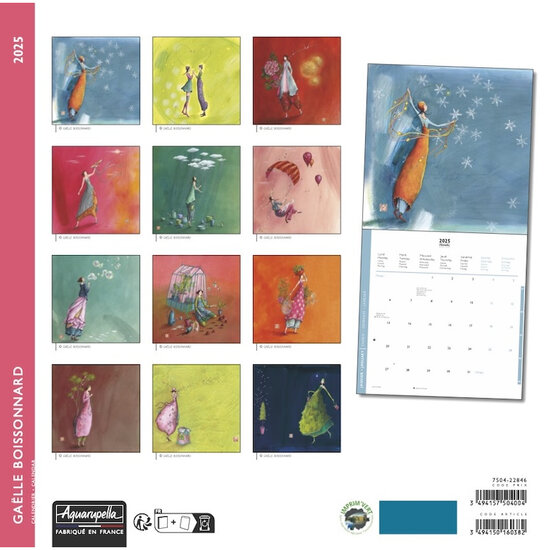 kalender 2025 gaelle boissonnard - rood
