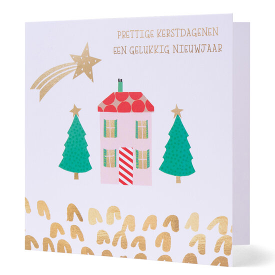 8 kerstkaarten voor amnesty international - prettige kerstdagen en een gelukkig nieuwjaar - huis