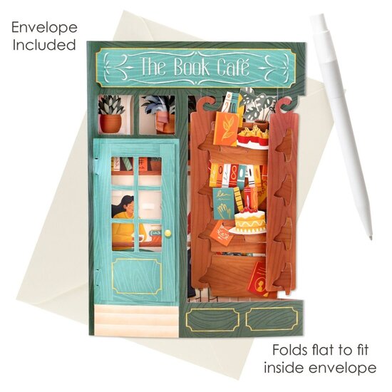 3D kaart - swing cards - boekencaf&eacute;
