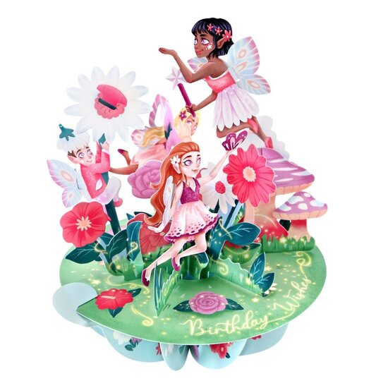 3D kaart - pirouettes cards - sprookjestuin