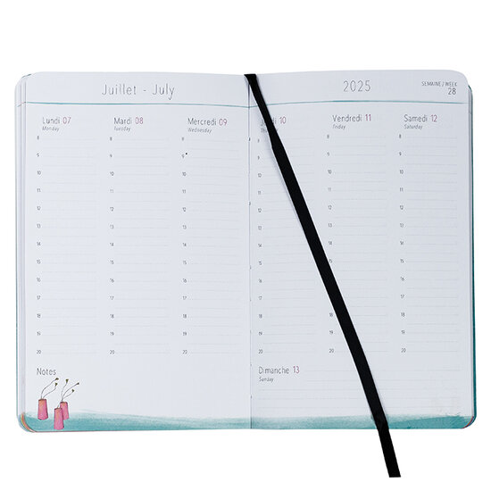 agenda 2025 gaelle boissonnard - roze rood (13 x 21 cm)