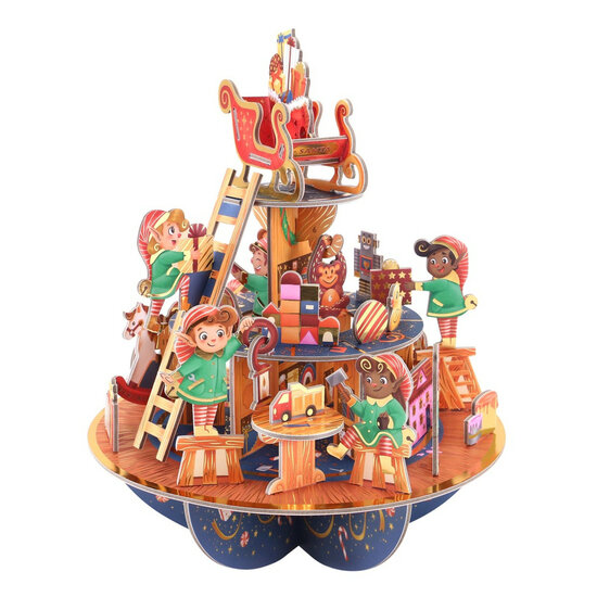 3D adventskalender kerstcadeau - pirouette countdown - werkplaats elfjes
