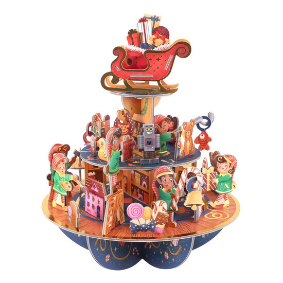3D adventskalender kerstcadeau - pirouette countdown - werkplaats elfjes
