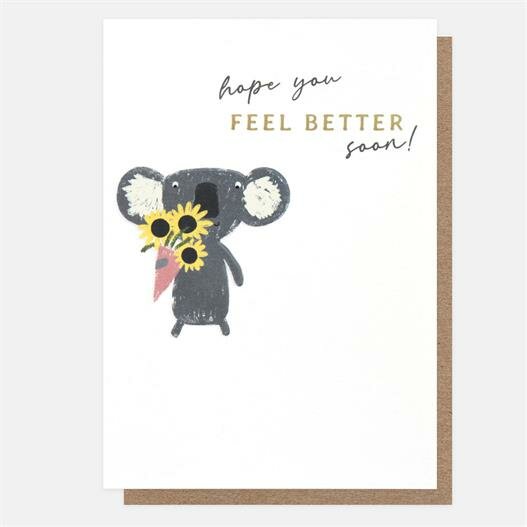beterschapskaart caroline gardner - hope you feel better soon! - koala