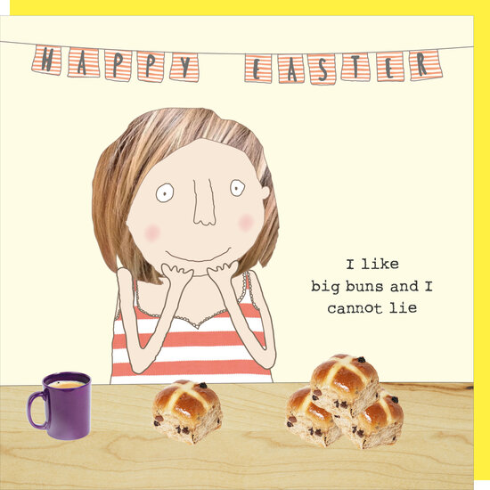 paaskaart rosiemadeathing - happy easter - I like big buns