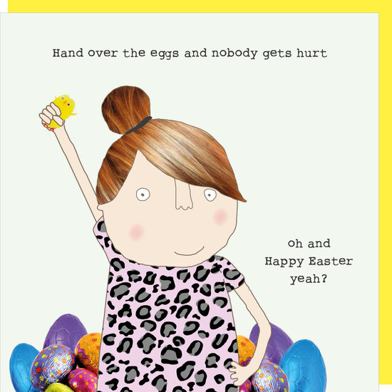 paaskaart rosiemadeathing - hand over the eggs 