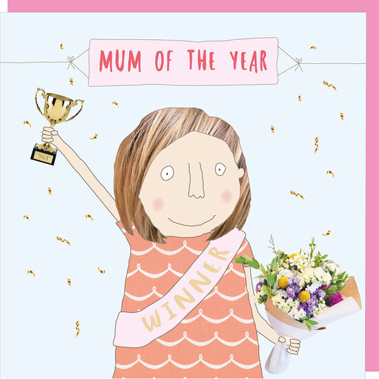wenskaart rosie made a thing - mum of the year