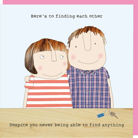 wenskaart rosie made a thing - finding each other