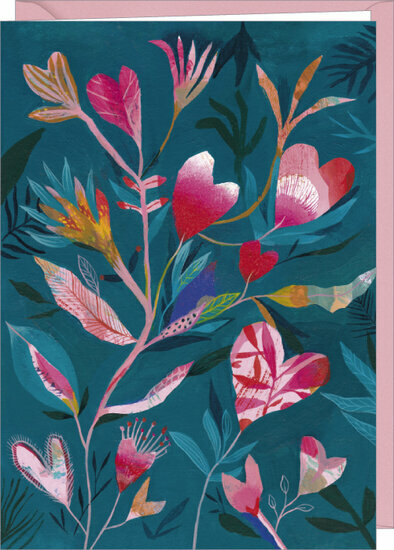 wenskaart correspondances - bloemen