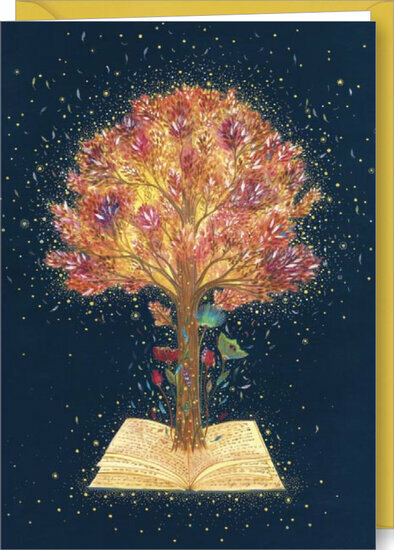 wenskaart correspondances - boom uit boek