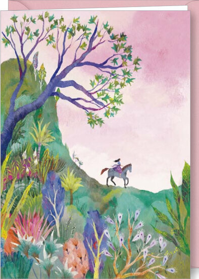 wenskaart correspondances Izou - paard