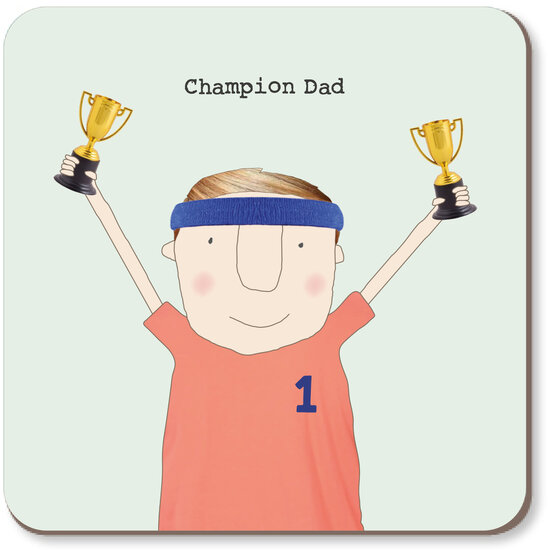 onderzetter rosie made a thing - champion dad