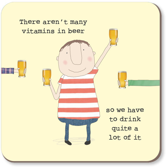 onderzetter rosie made a thing - vitamins in beer