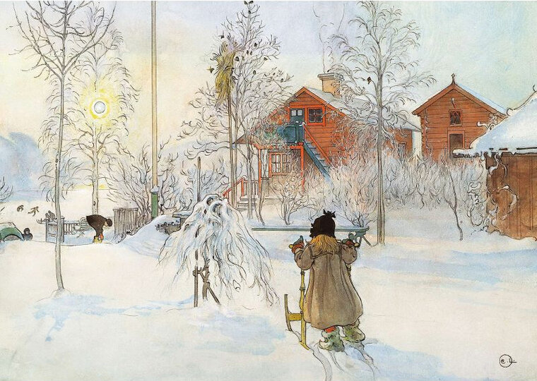 ansichtkaart sneeuw