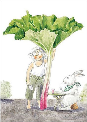 ansichtkaart moestuin