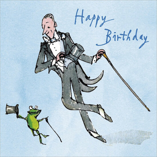 verjaardagskaart quentin blake -  happy birthday - dansen