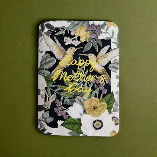 lasergesneden moederdagkaart blossom - vogels - happy mother&#039;s day