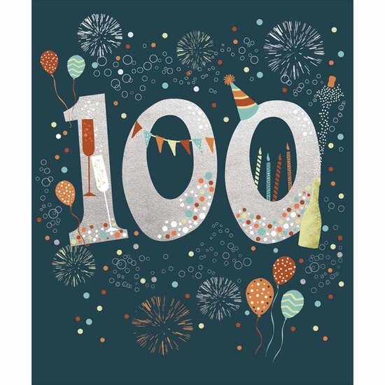 100 jaar - wenskaart woodmansterne - vuurwerk