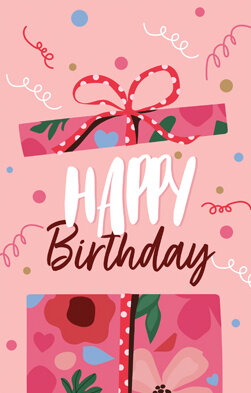 verjaardagskaart - happy birthday - cadeau
