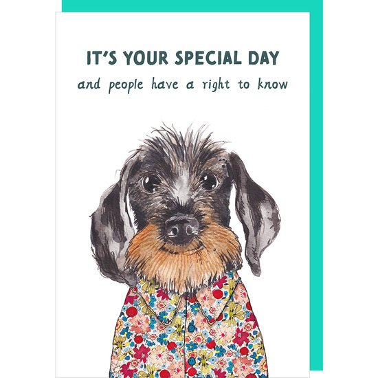wenskaart rosie made a thing - tipp top - It&#039;s your special day - hond