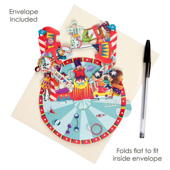 3D kaart - pirouettes cards - circus