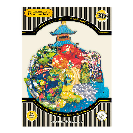 3D kaart - pirouettes cards - Japanse tuinen