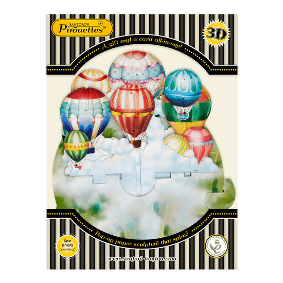 3D kaart - pirouettes cards - heteluchtballonnen