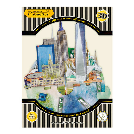 3D kaart - pirouettes cards - New York