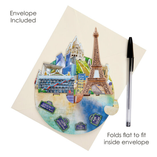 3D kaart - pirouettes cards - Parijs