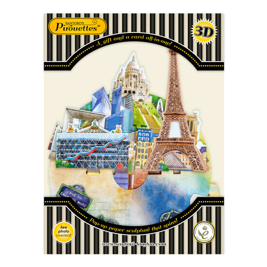 3D kaart - pirouettes cards - Parijs