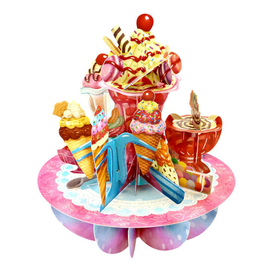 3D kaart - pirouettes cards - sorbet ijs