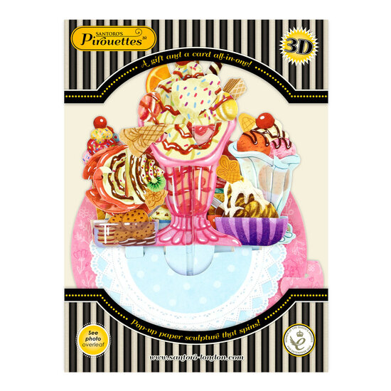 3D kaart - pirouettes cards - sorbet ijs