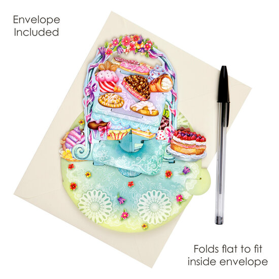 3D kaart - pirouettes cards - taartjes