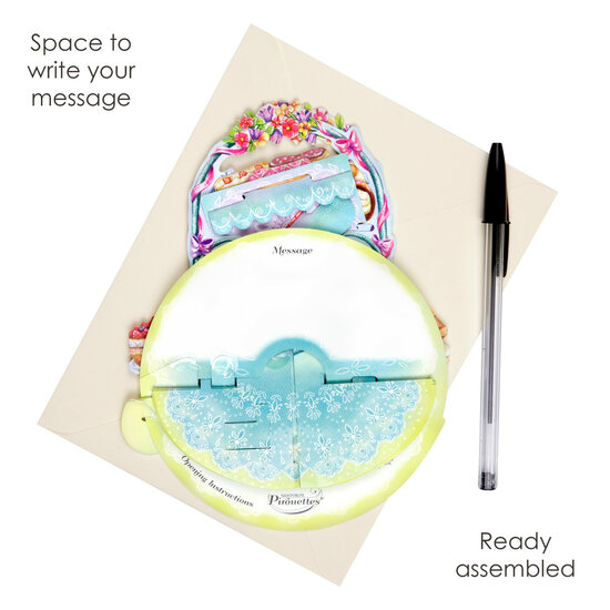 3D kaart - pirouettes cards - taartjes