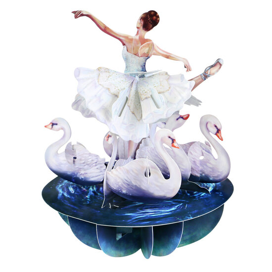 3D kaart - pirouettes cards - Zwanenmeer ballet
