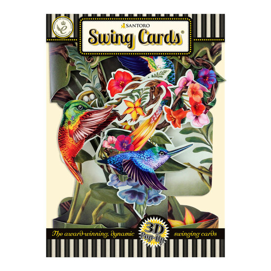 3D kaart - swing cards - kolibrie