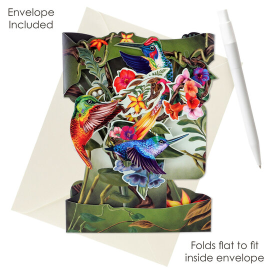 3D kaart - swing cards - kolibrie