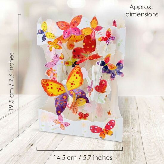 3D kaart - swing cards - vlinders
