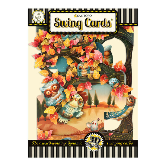 3D kaart - swing cards - uilen