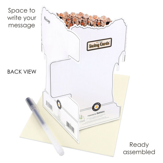 3D trouwkaart - swing cards - auto, love