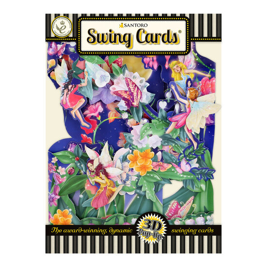 3D kaart - swing cards - elfjes