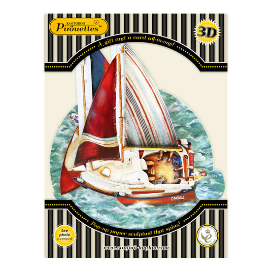 3D kaart - pirouettes cards - zeilen