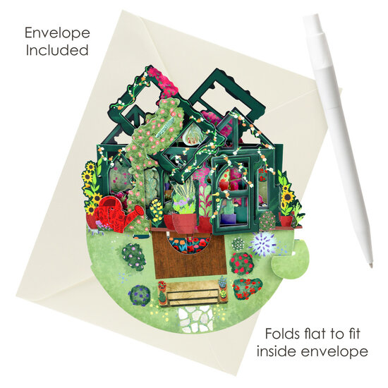 3D kaart - pirouettes cards - geheime tuin